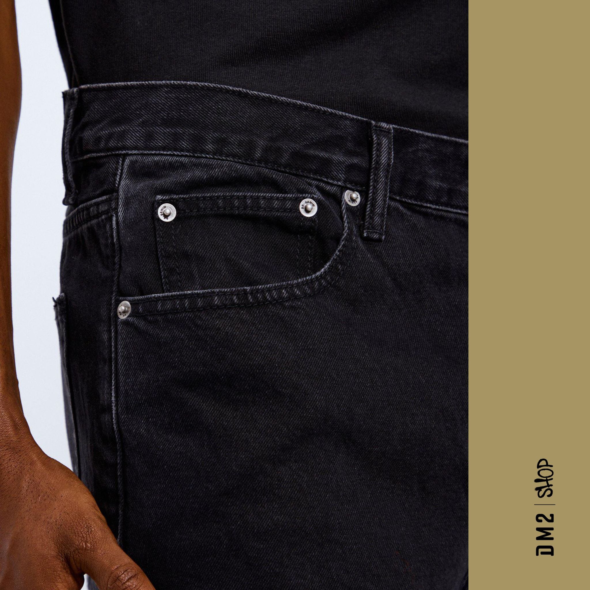 JEAN BAGGY HOMME OMAR WORN BLACK, DR.DENIM