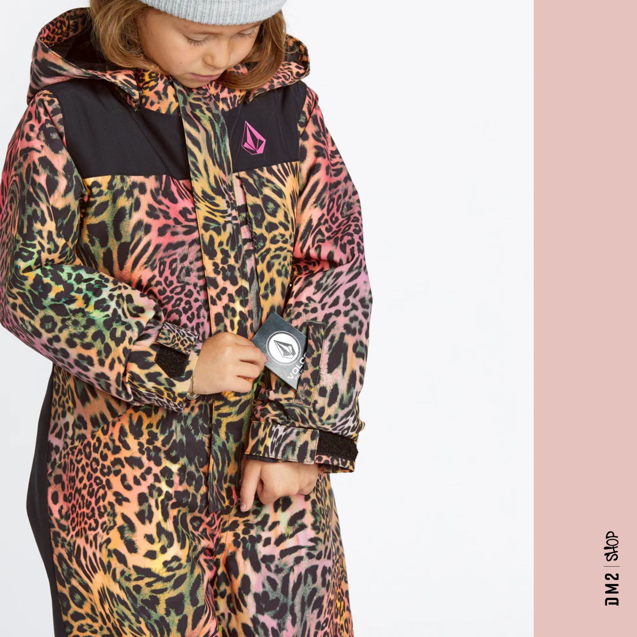 HABIT UNE PIÈCE FILLE VOLCOM ACID LEOPARD, 2 À 8 ANS