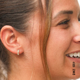 BOUCLE OREILLE OPALE BLANCHE, LOST & FAUNE