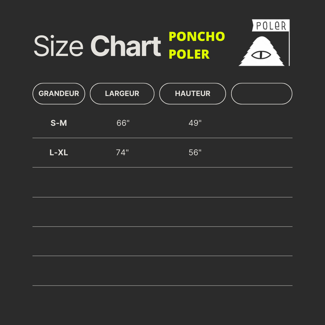 PONCHO X STAPLE RÉVERSIBLE POLER