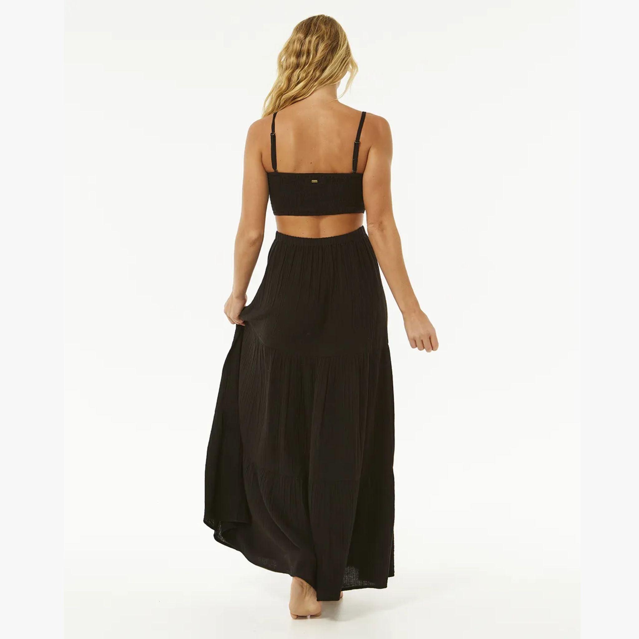 robe-premium-surf-maxi-dress-noir-ripcurl, BNLACK DRESS, SUMMER 2024, WOMEN, DM2 SHOP, 02