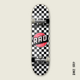 SKATEBOARD COMPLET CHECKERBOARD, RAD