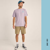 T-SHIRT HOMME RECORD MAUVE, RHYTHM