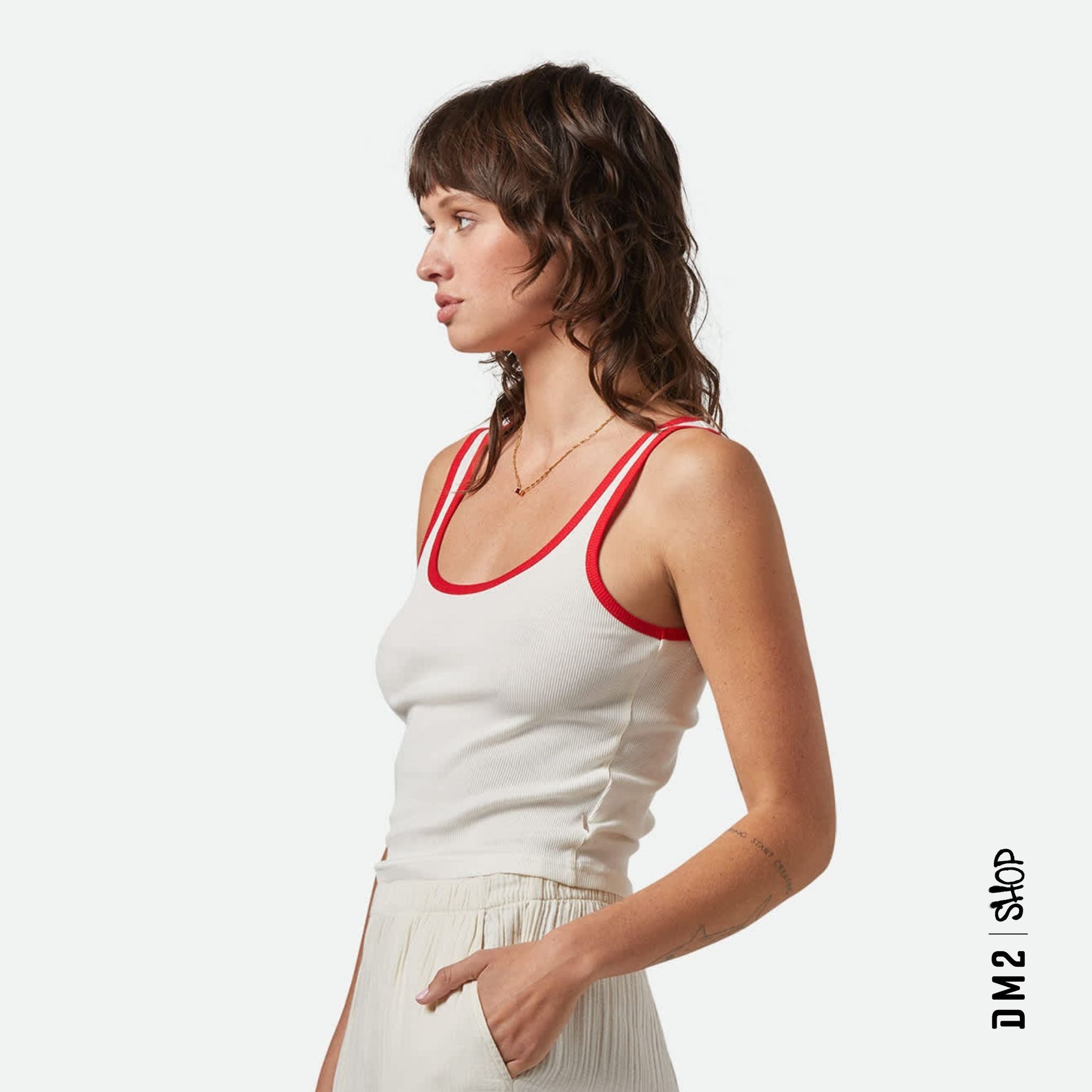 CAMISOLE FEMME ORGANIC RINGER, BRIXTON (3 couleurs)
