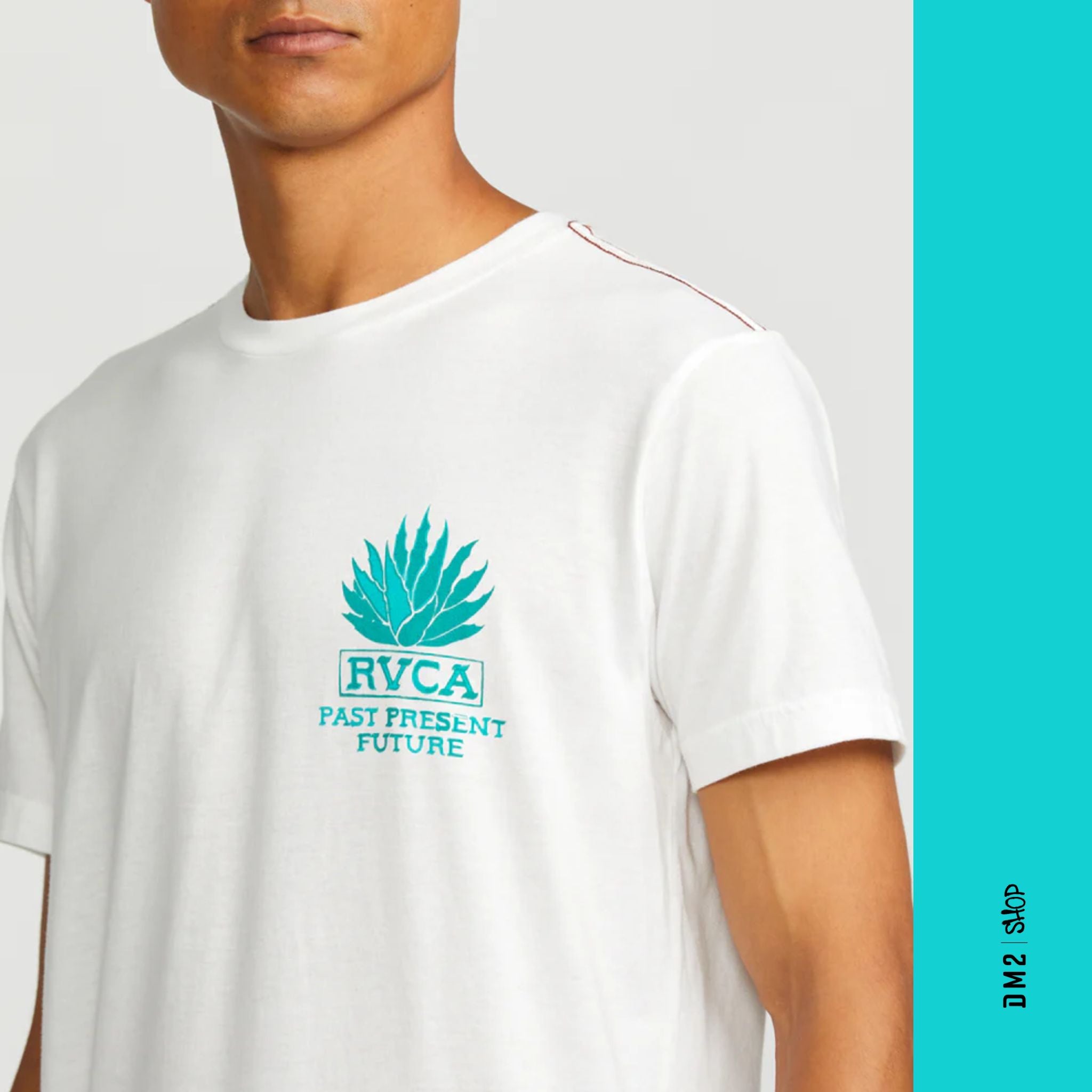 T-SHIRT HOMME RVCAGAVE BLANC, RVCA