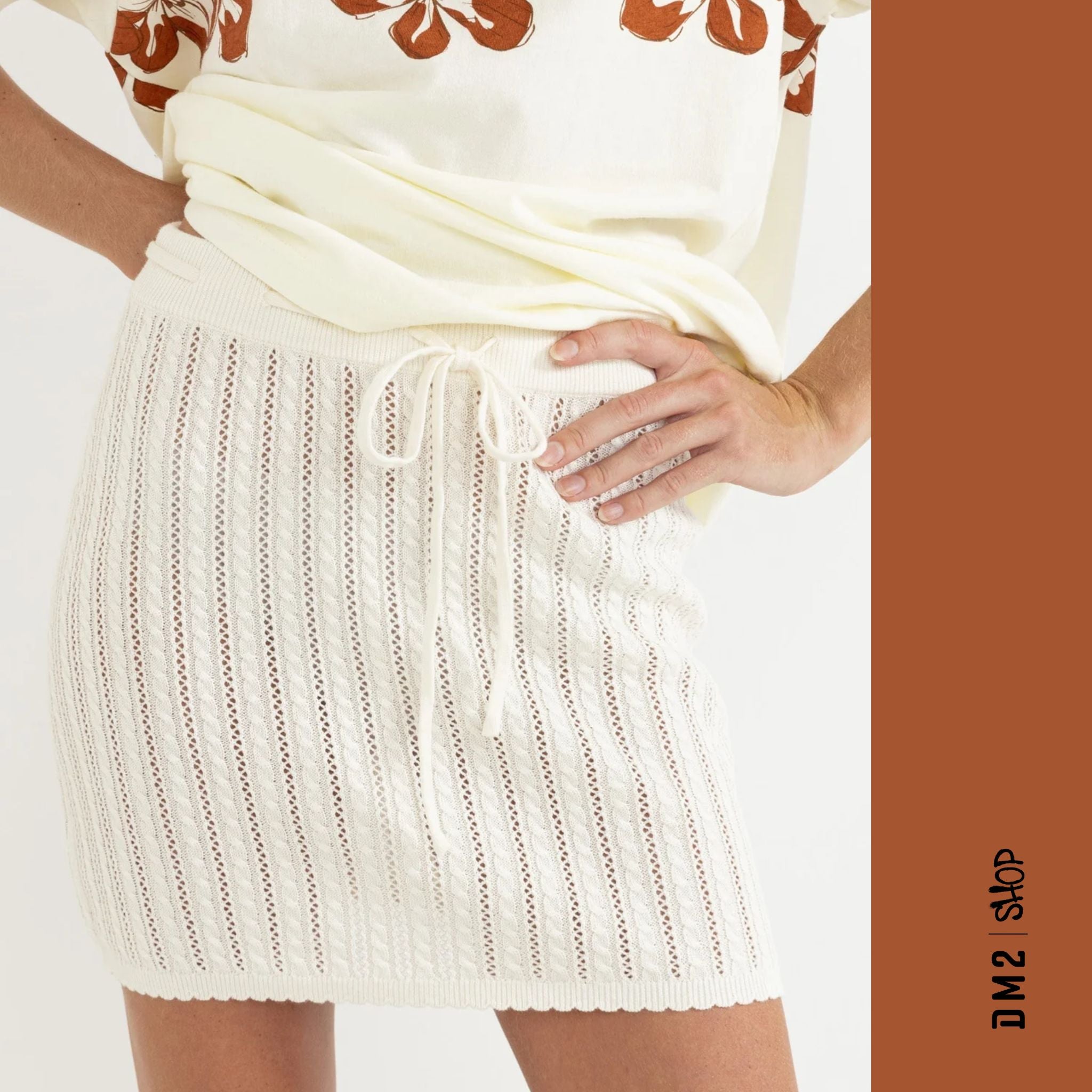 JUPE FEMME SCALLOP MINI, RHYTHM