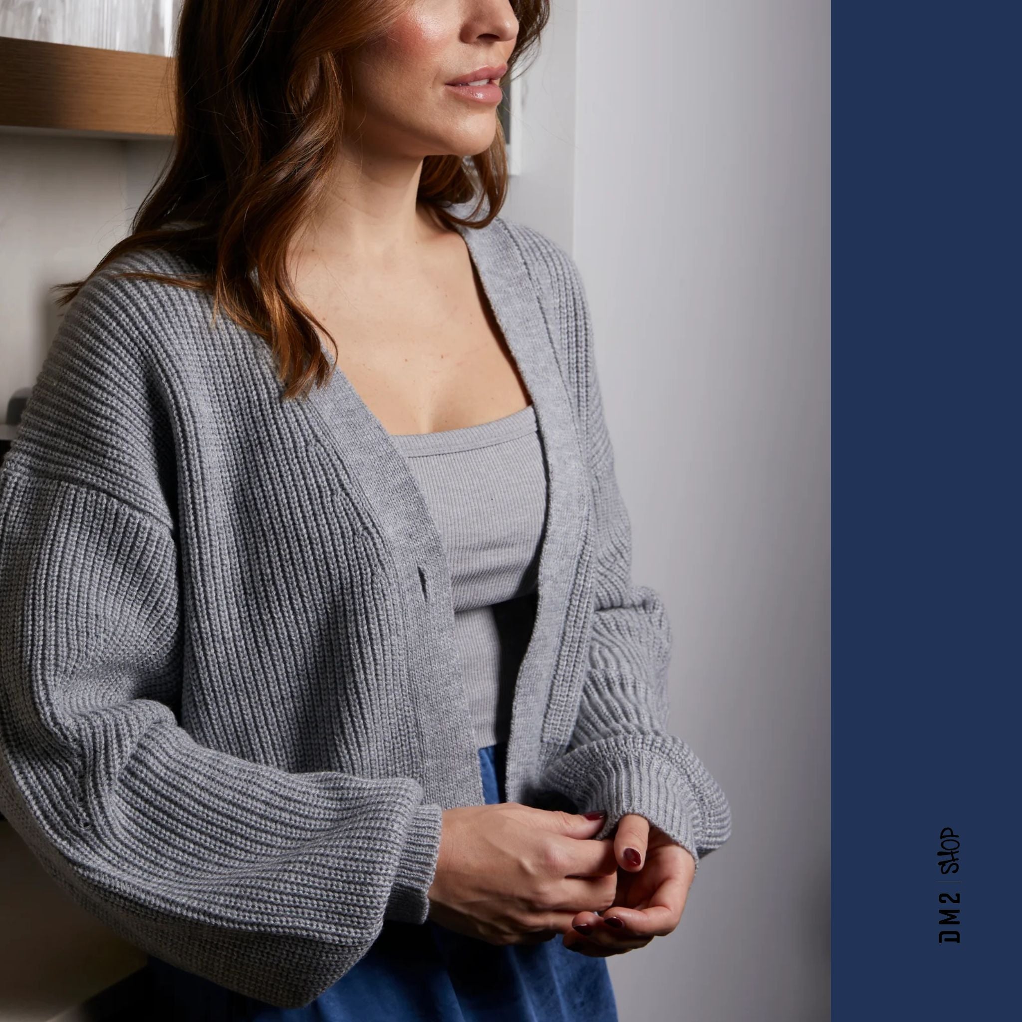 CARDIGAN SELENA NOIR ET GRIS, NANA THE BRAND