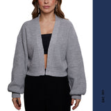 CARDIGAN SELENA NOIR ET GRIS, NANA THE BRAND