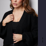 CARDIGAN SELENA NOIR ET GRIS, NANA THE BRAND