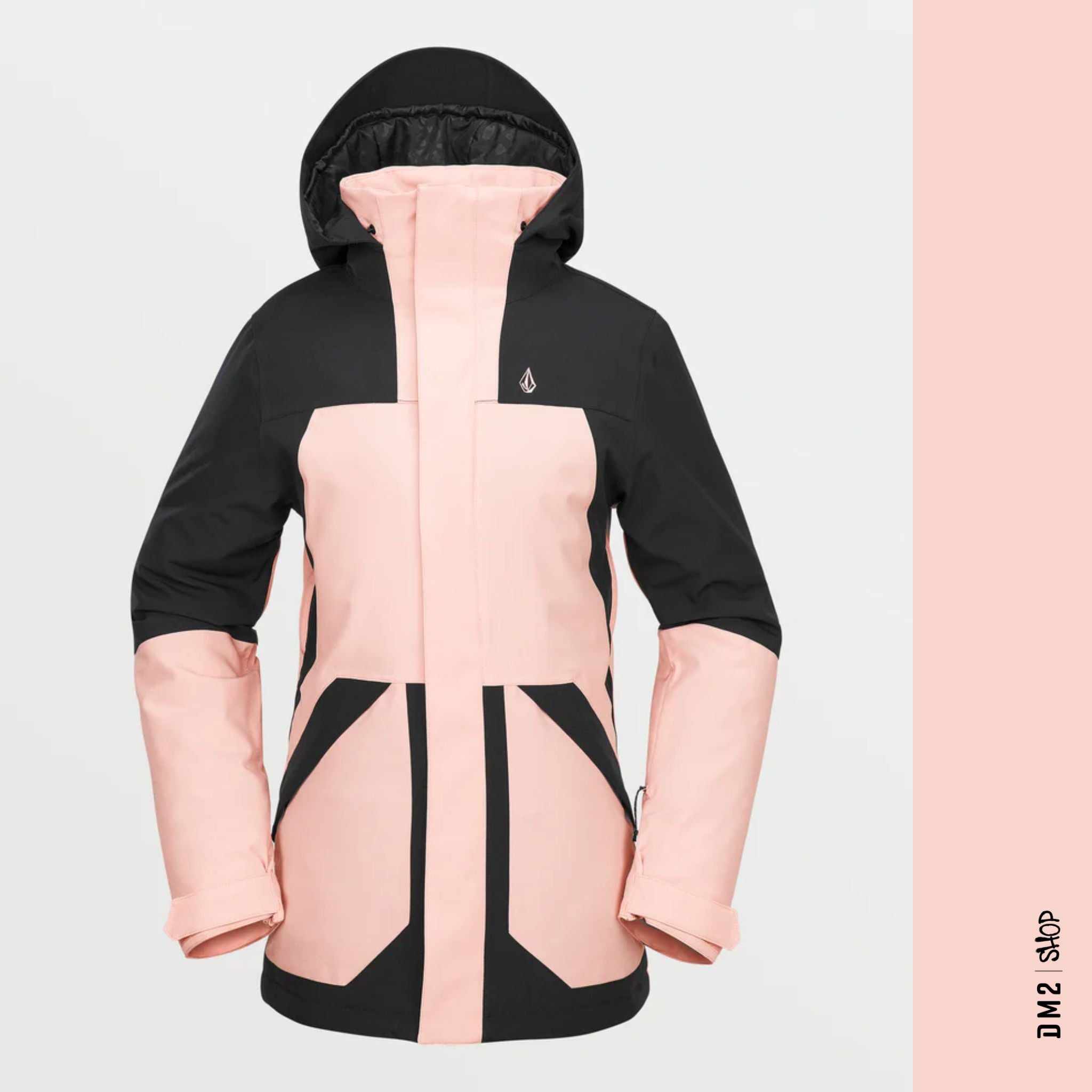 manteau-ski-snow-volcom-femme-shelter-3d-coral-haze-W24
