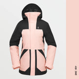 manteau-ski-snow-volcom-femme-shelter-3d-coral-haze-W24