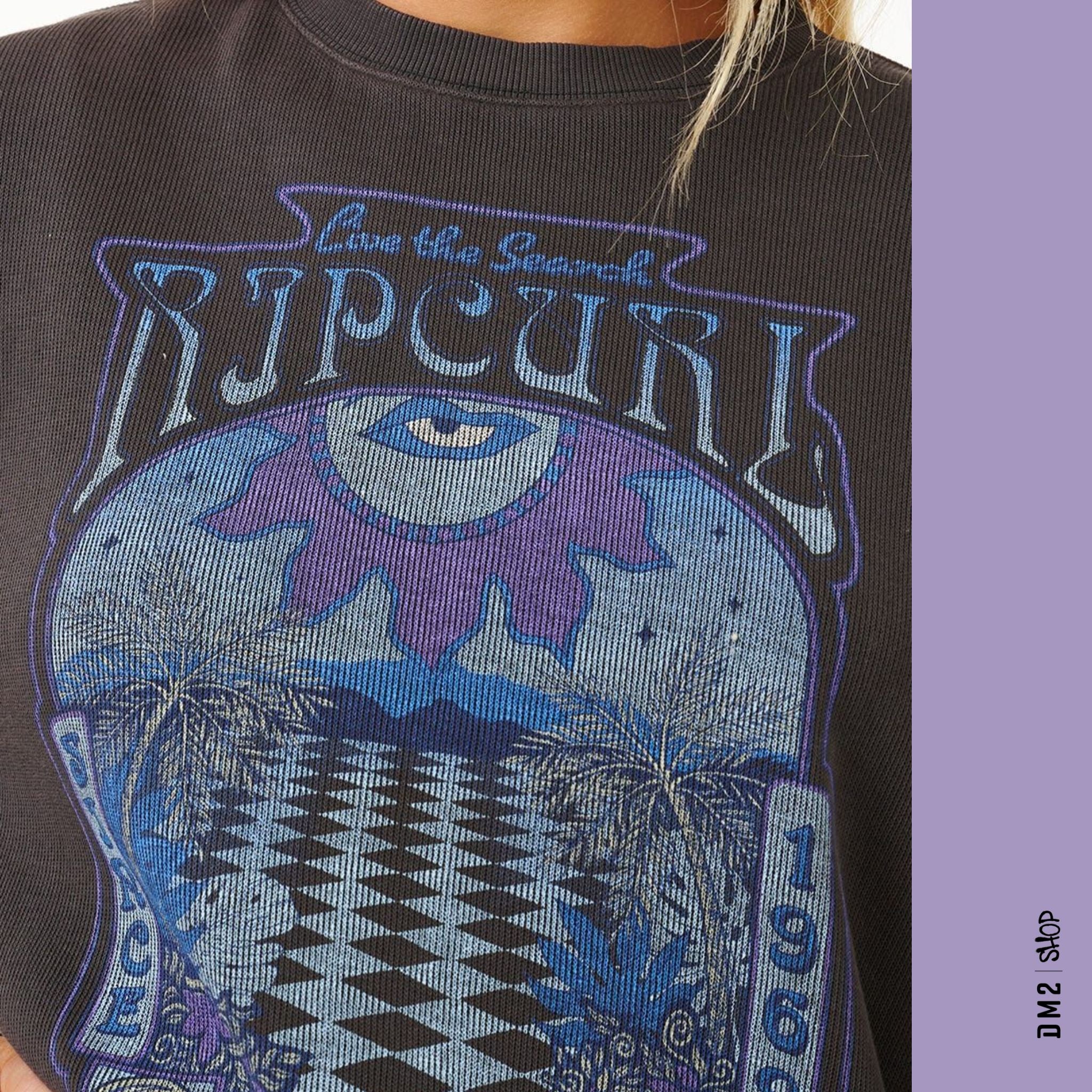 CREWNECK RIP CURL FEMME SLOW DOWN NOIR