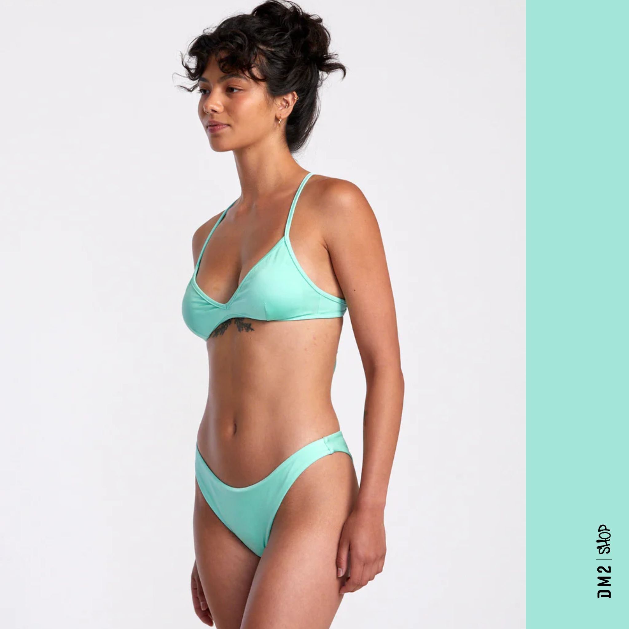 BAS DE BIKINI SOLID SHIMMER FRENCH MED RVCA