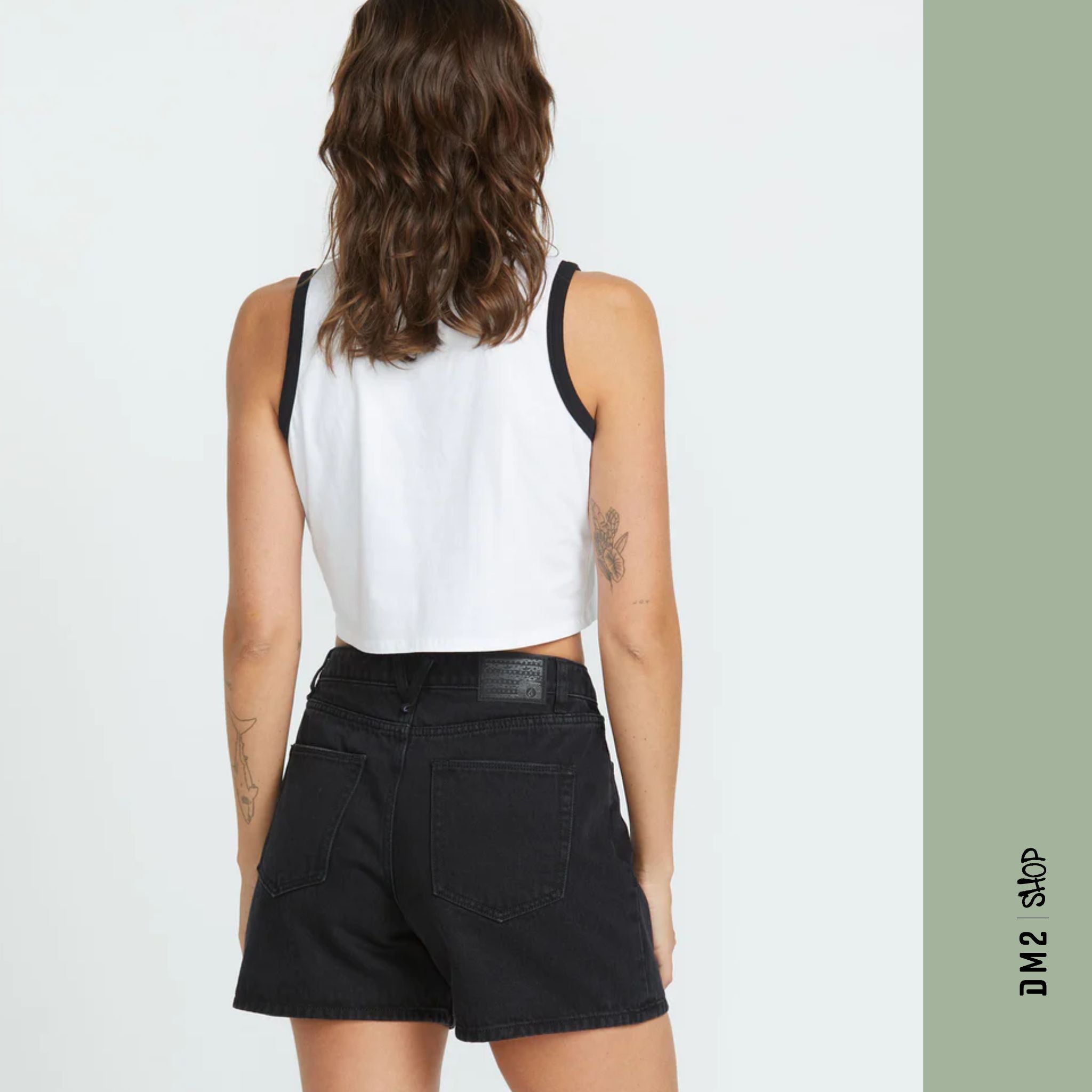 SHORT FEMME STONED BOYFRIEND NOIR, VOLCOM