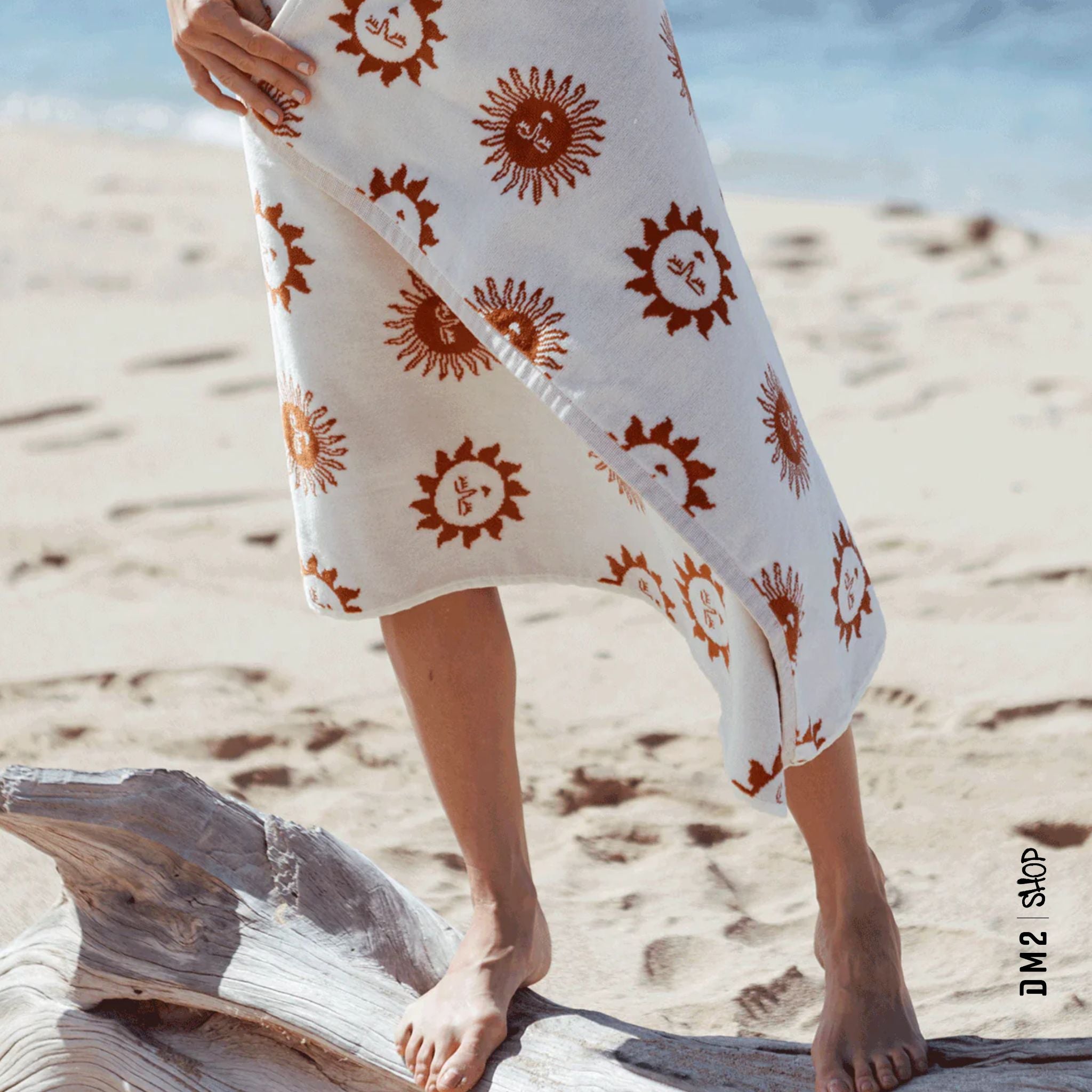 SERVIETTE PLAGE SUNBURN CREME, SLOWTIDE