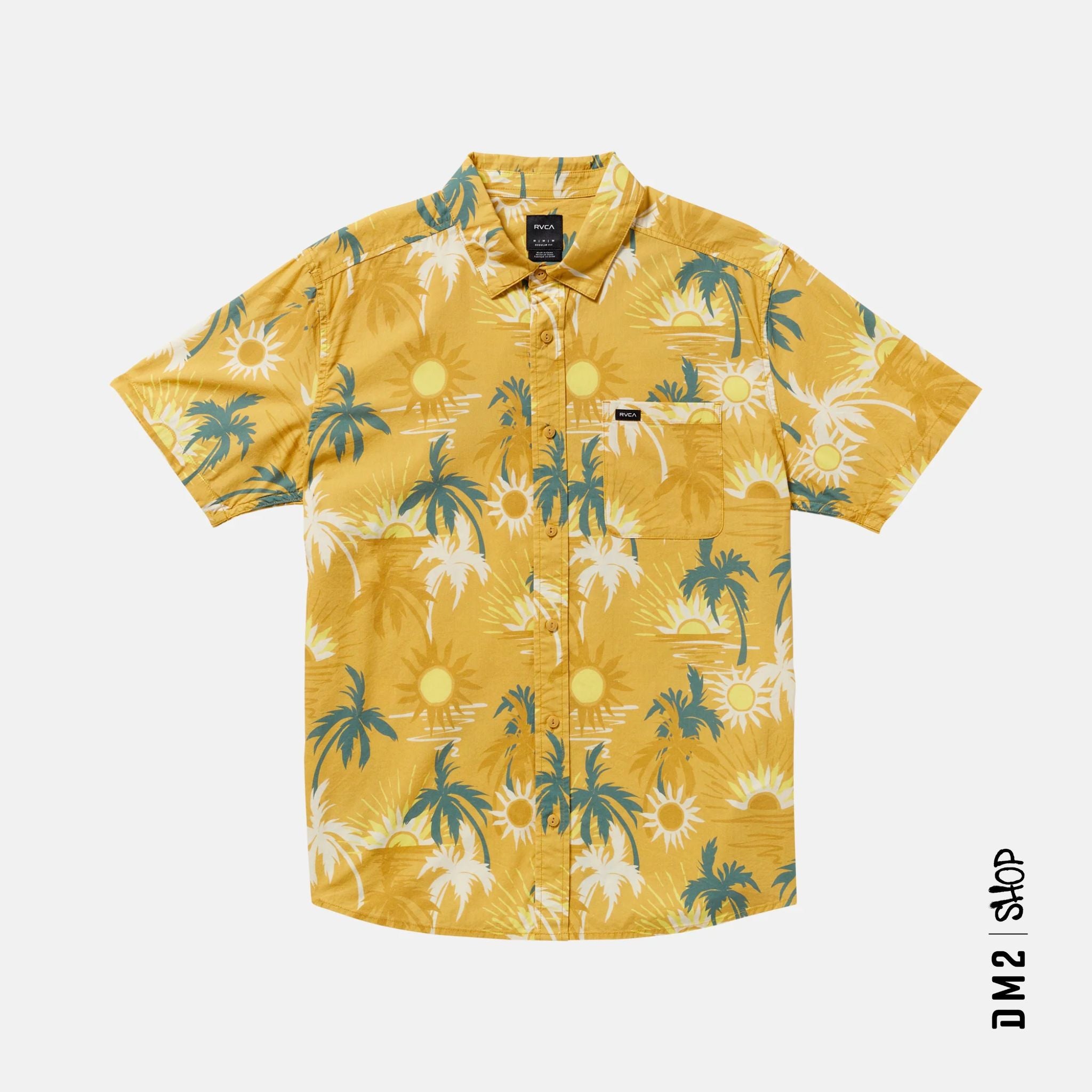 CHEMISE HOMME SUNSET JAUNE, RVCA