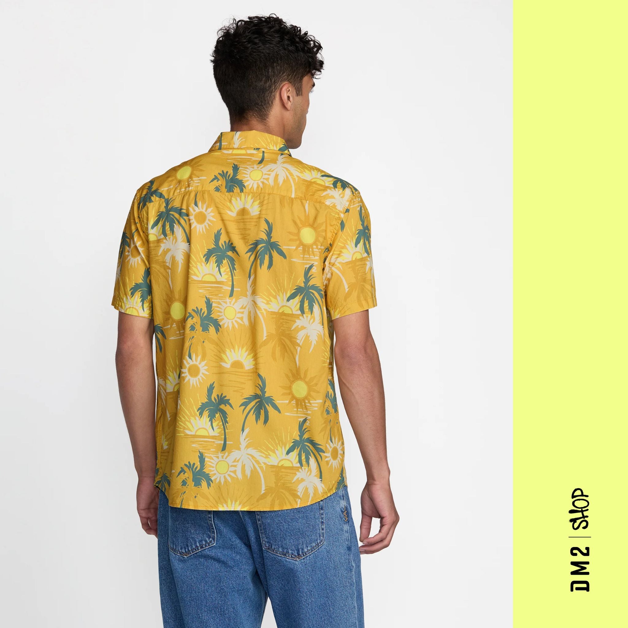 CHEMISE HOMME SUNSET JAUNE, RVCA