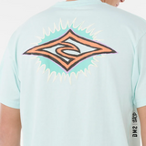T-SHIRT RAW BURST HOMME RIP CURL AQUA
