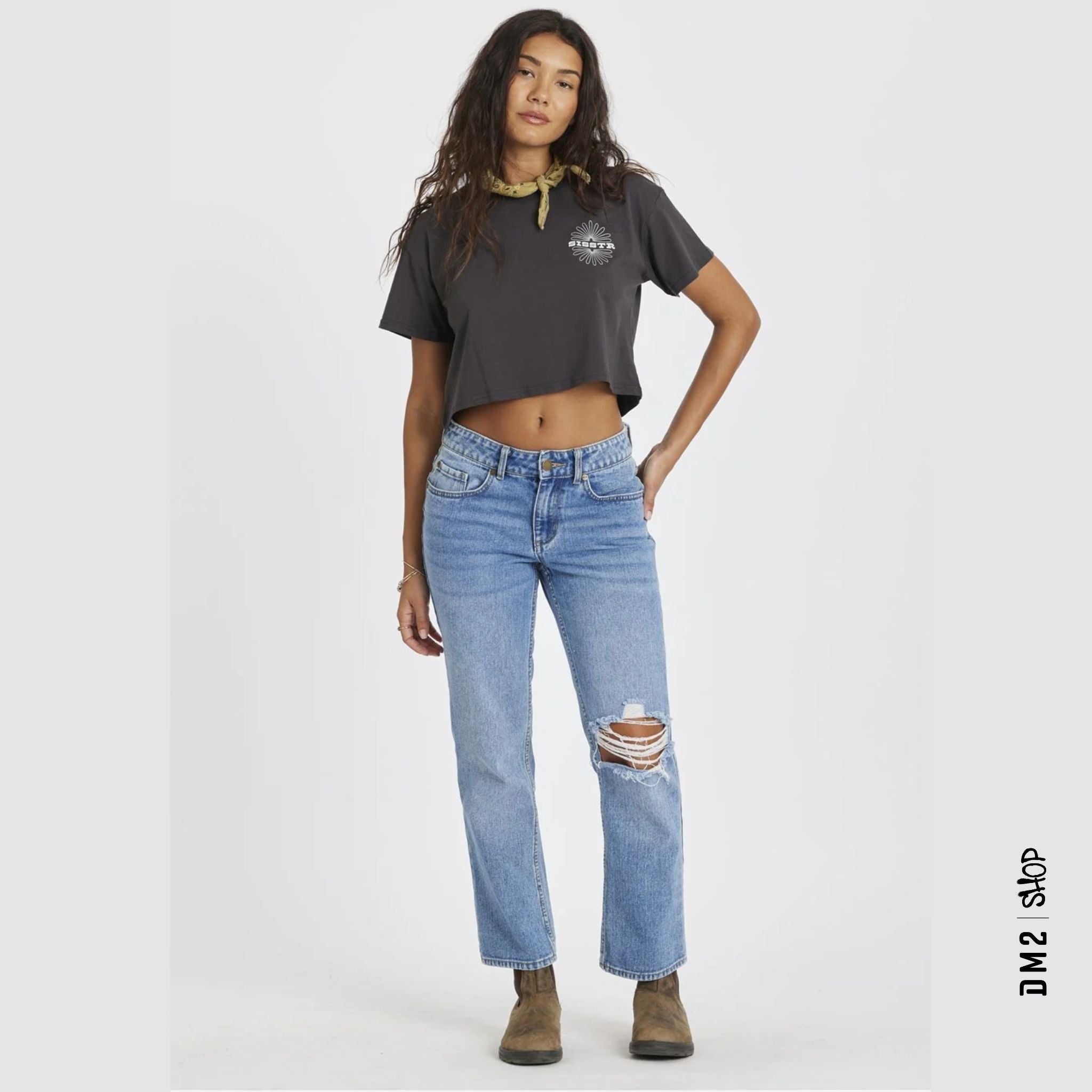 T-SHIRT CROP FEMME THE CRUISER, SISSTR ( 3 couleurs )