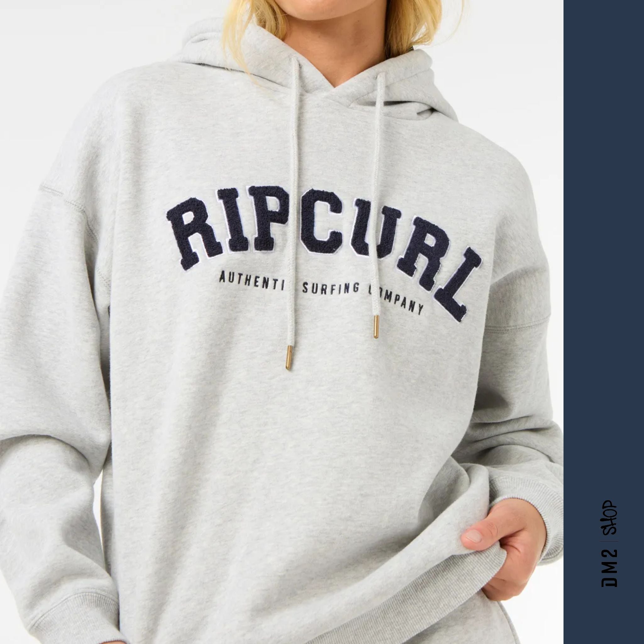 HOODIE FEMME VARSITY GRIS MARINE, RIP CURL