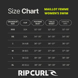 BIKINI BAS FEMME HIDDEN TAILLE HAUTE, RIP CURL