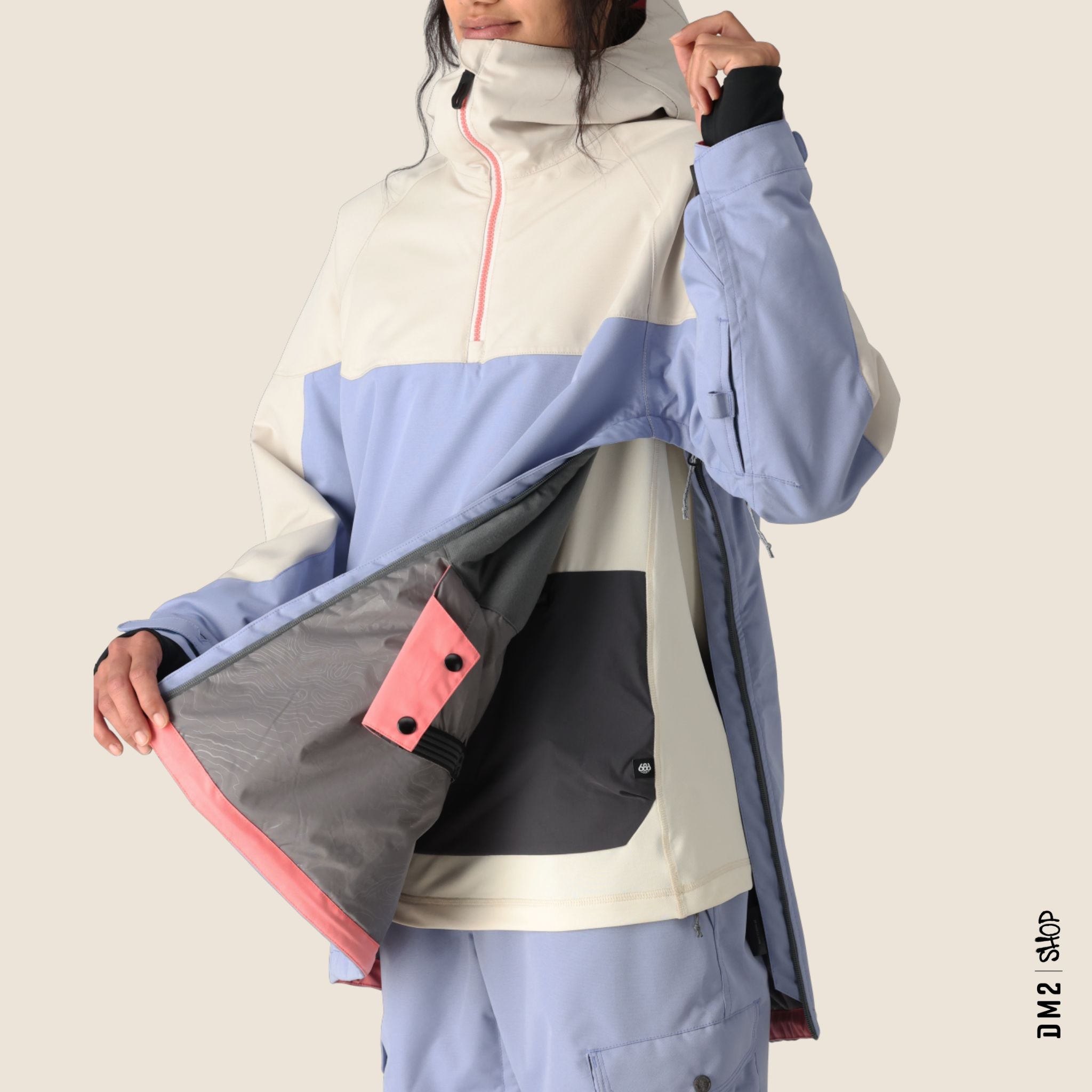 ANORAK FEMME 686 UPTON LILAS