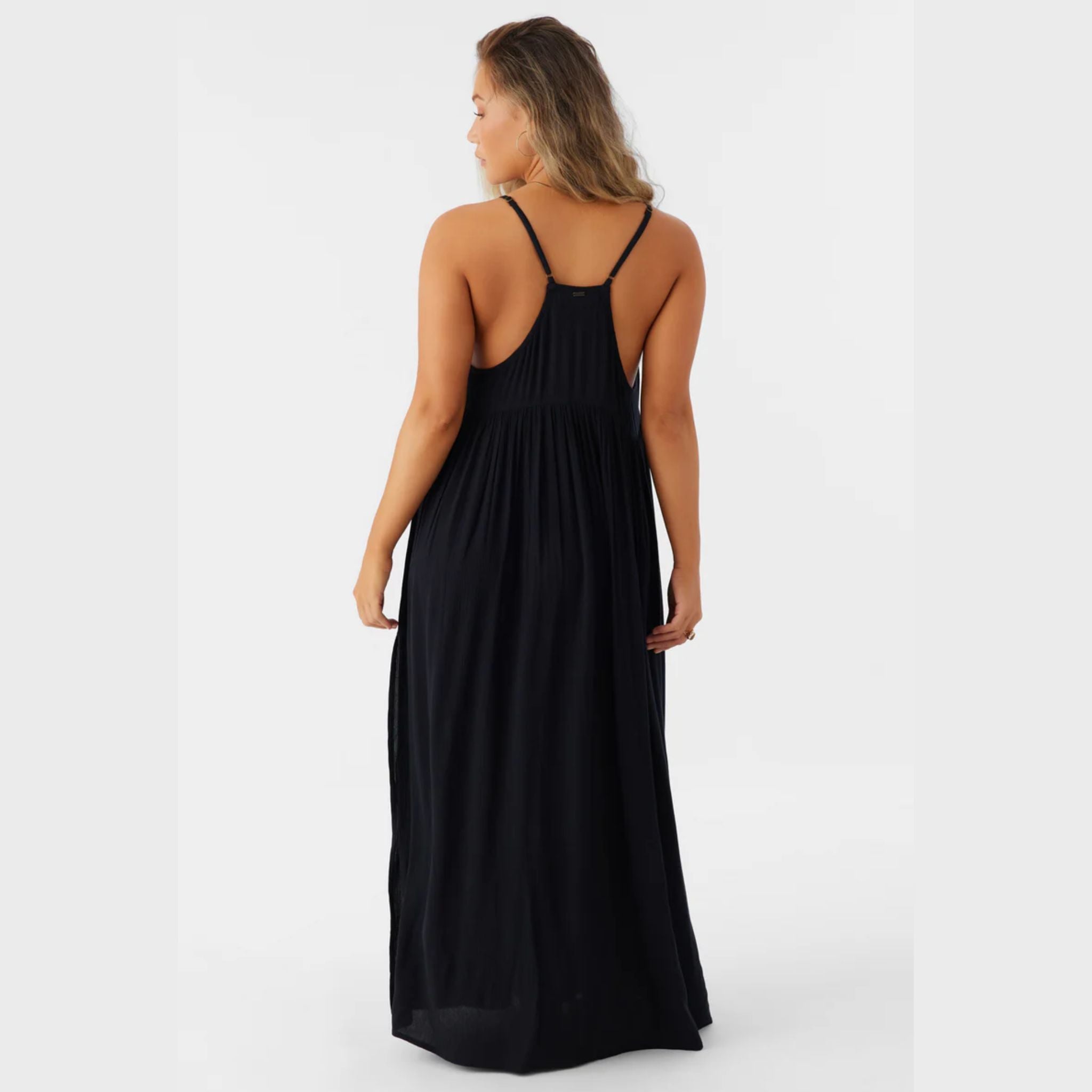 robe-mel-saltwater-maxi-noir-oneill, dm2 shop, black dress, summer 2024, 02