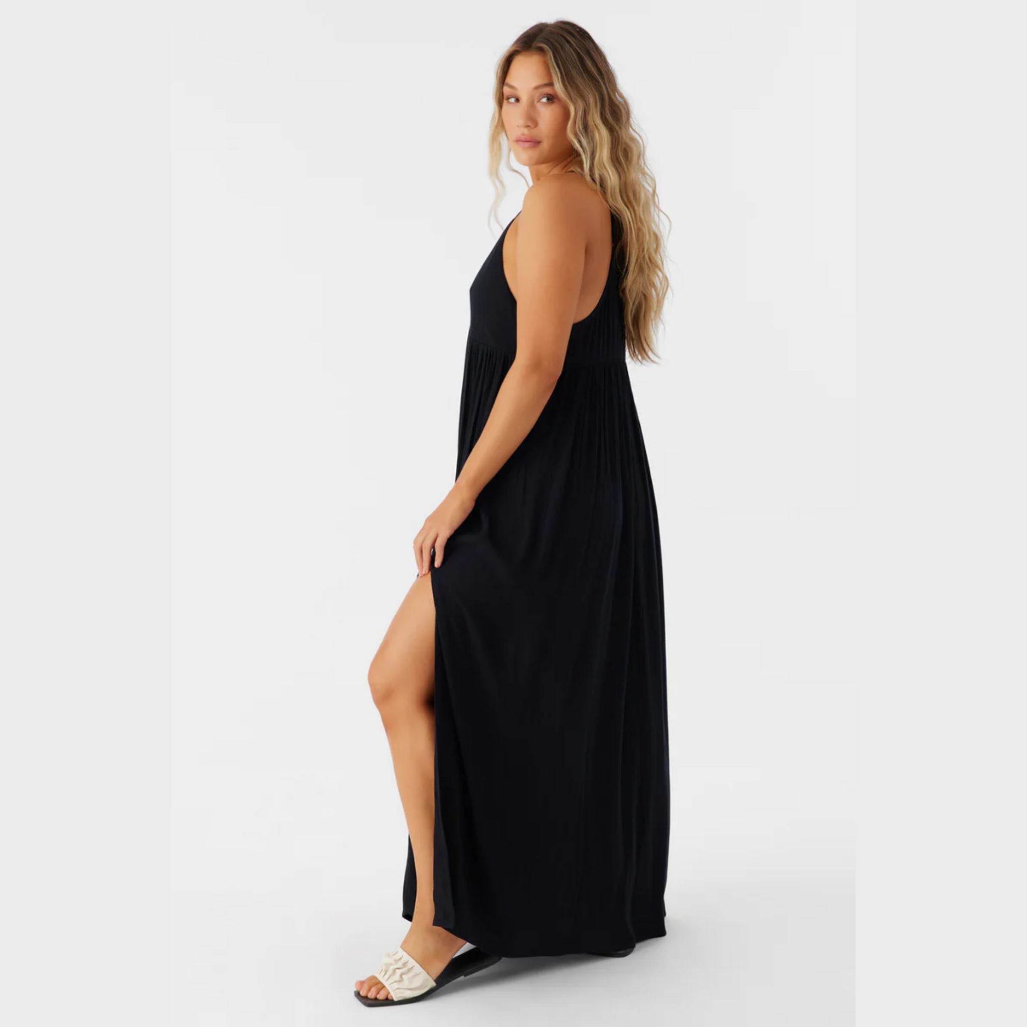 robe-mel-saltwater-maxi-noir-oneill, dm2 shop, black dress, summer 2024, 04