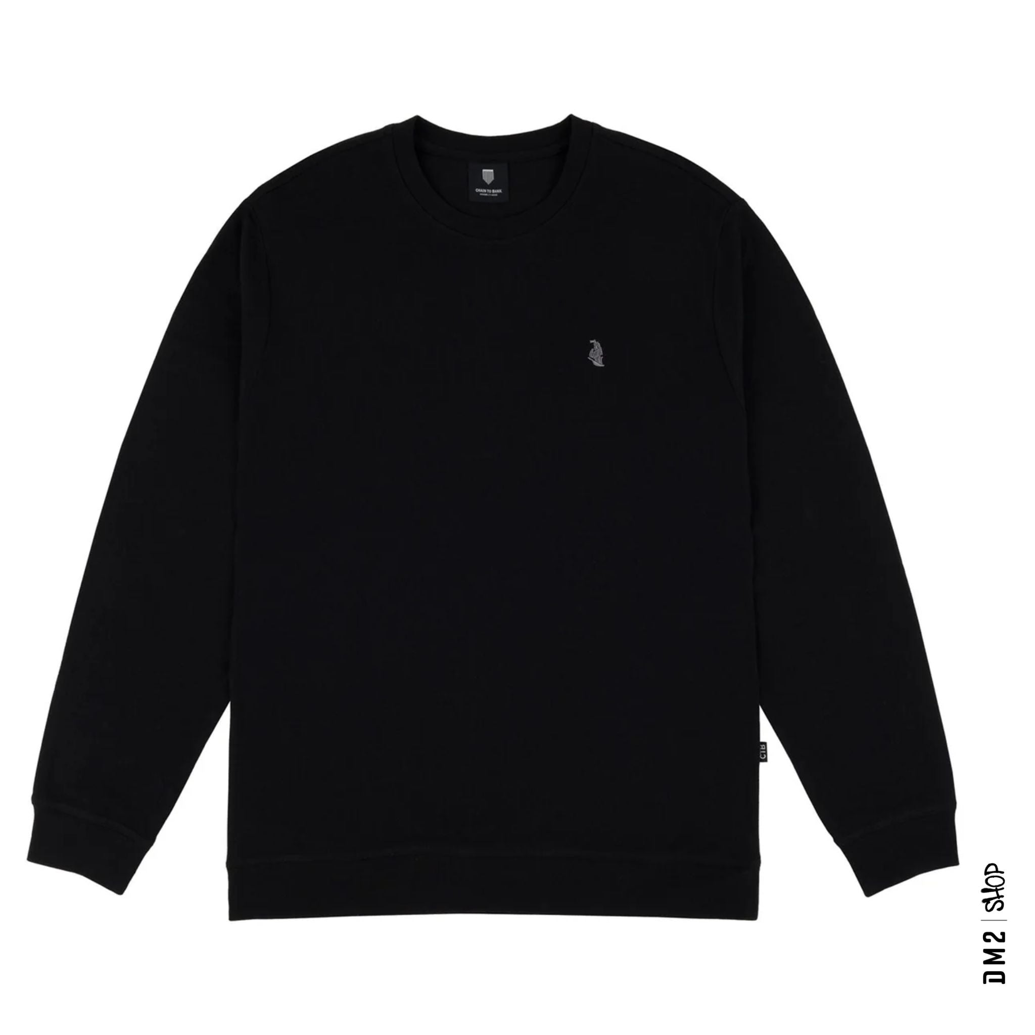 crewneck-solid-af-noir-chain-to-bank-H24