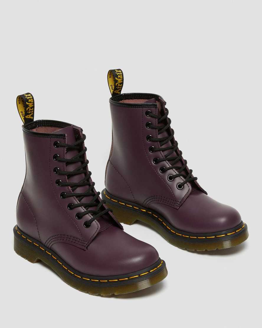 DR.MARTENS BOOTS WOMEN 1460W PURPLE SMOOTH