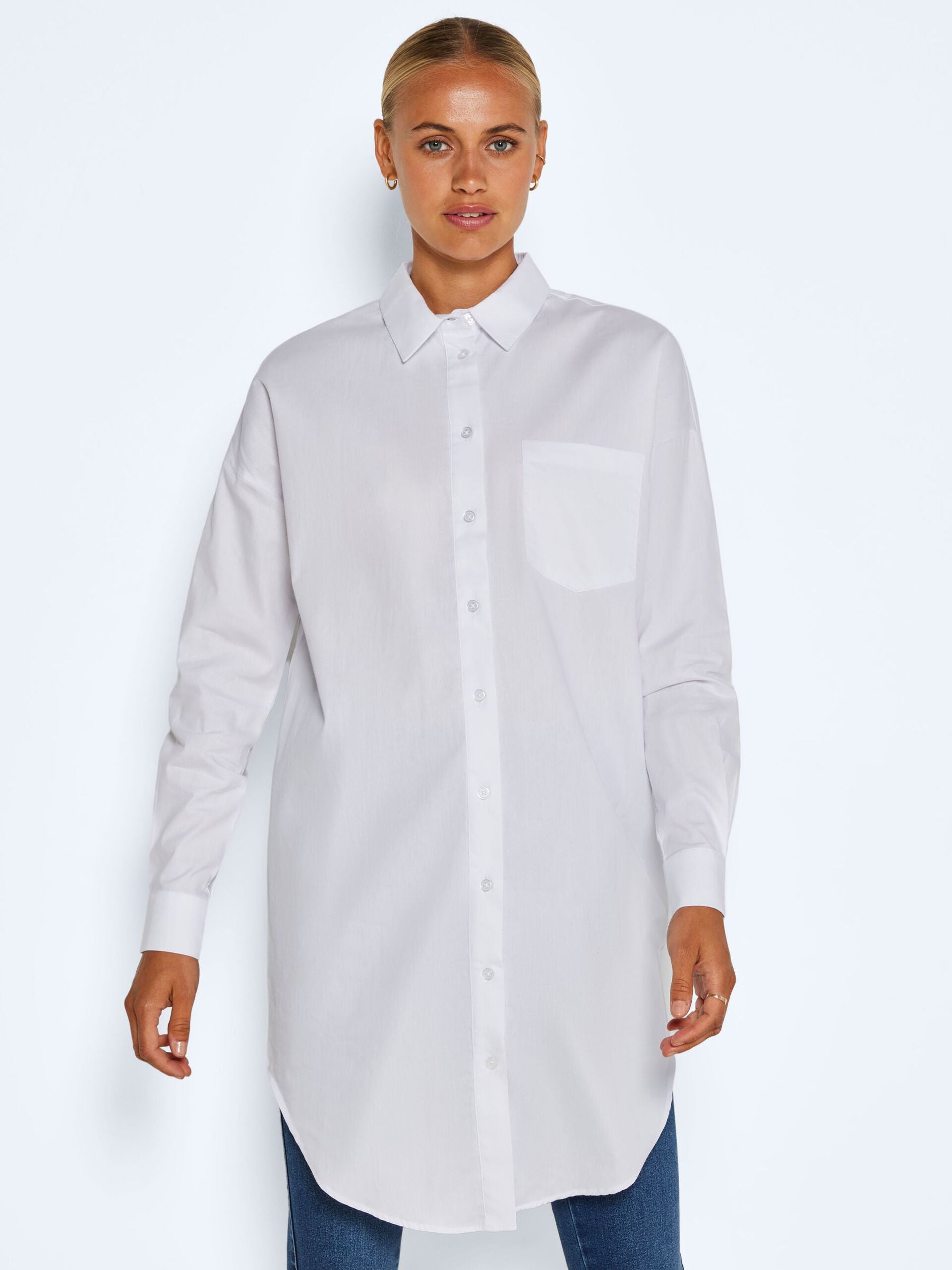 NOISY MAY WHITE SHIRT DRESS FOR WOMEN