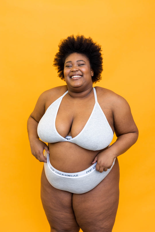 GRAY TRIANGLE TOP