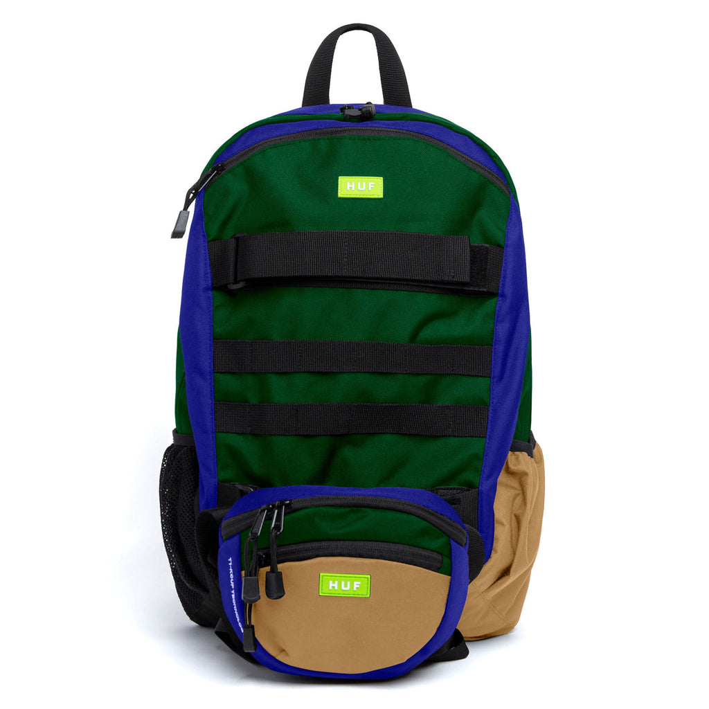 HUF // SAC A DOS MISSION BACKPACK BLUE/GRREN