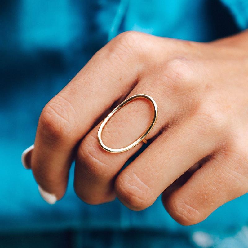 OVAL OPEN, RING, BAGUE, FEMME, BIJOUX, PURA VIDA, BIJOU, RING