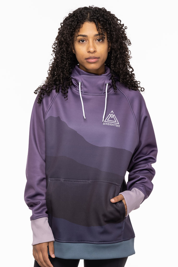 686 // FLEECE SNOW FEMME BONDED DUSTY ORCHID, m2cst32