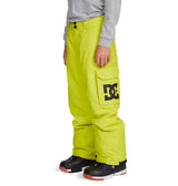 DC SHOES JUNIOR BANSHEE INSULATED PANTS, SULFUR