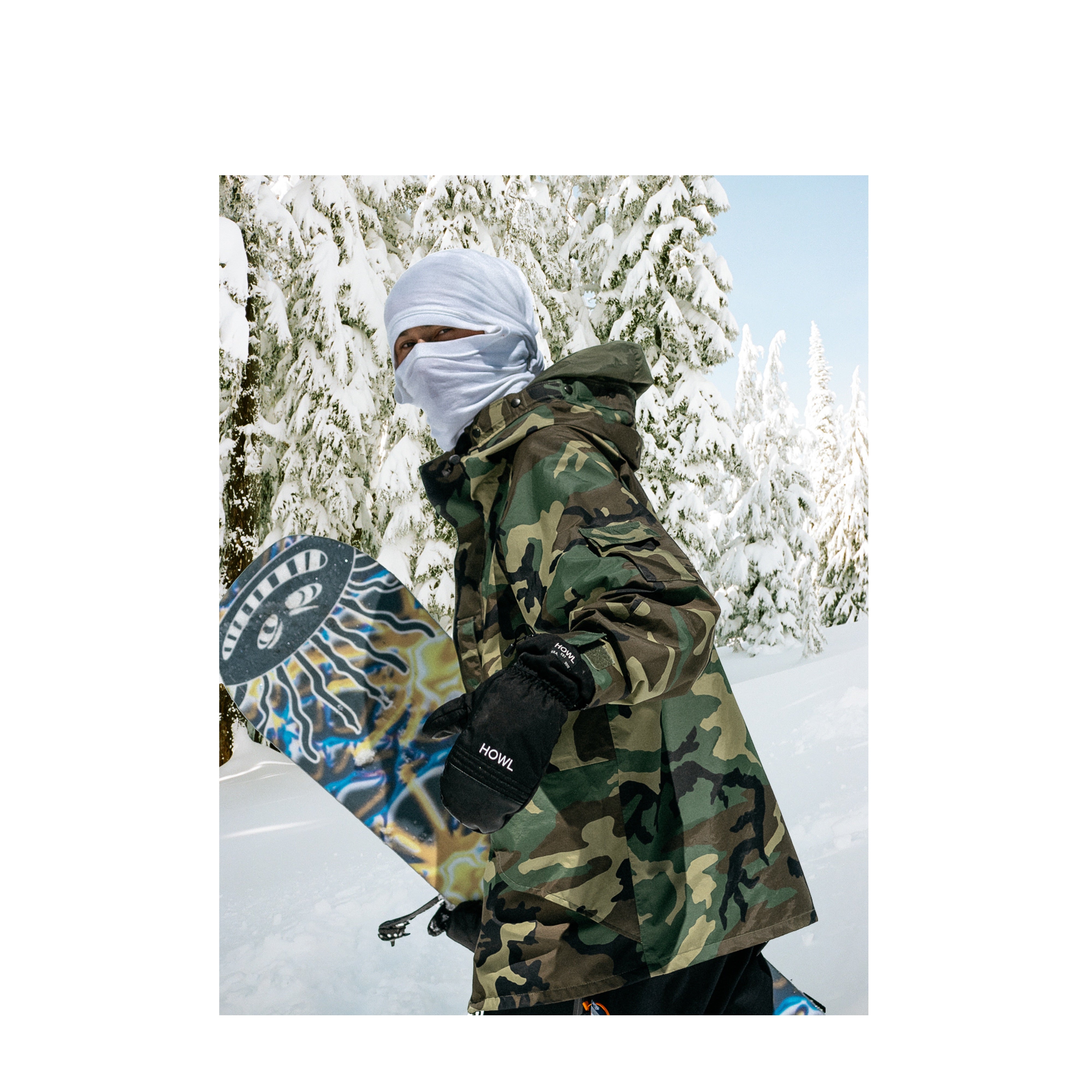 HOWL SNOW MITT UNISEX TEAM - MARSHMALLOW
