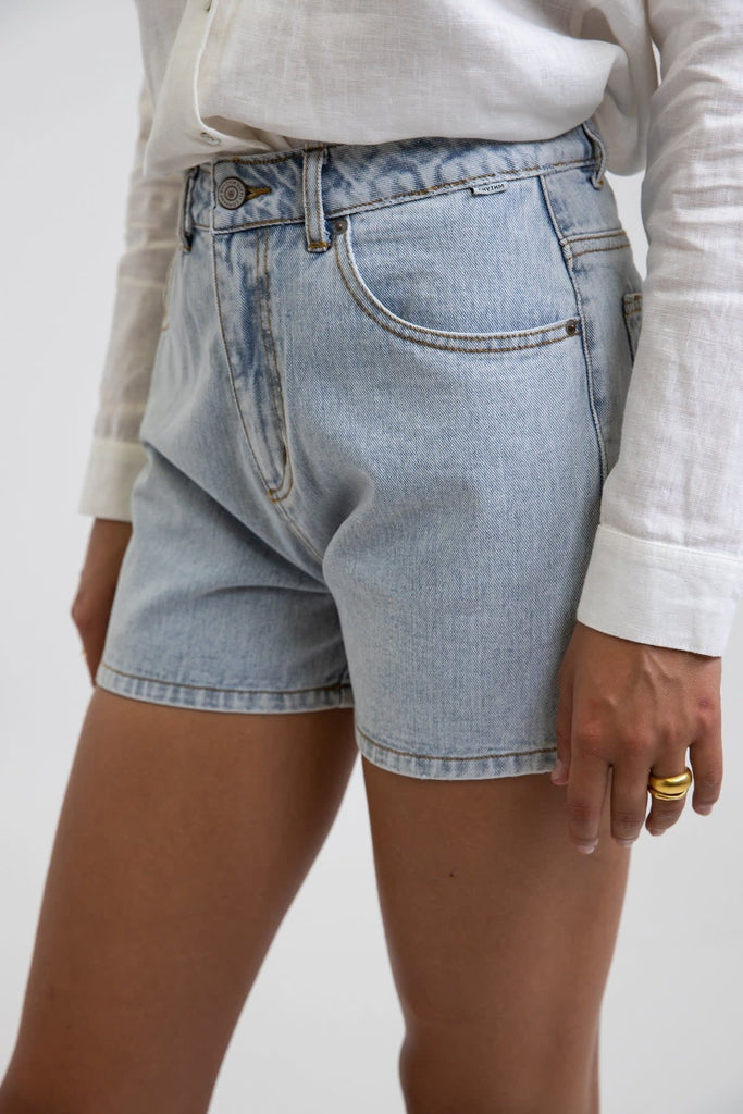 RHYTHM // SHORT DENIM FEMME CLASSIC A-LINE